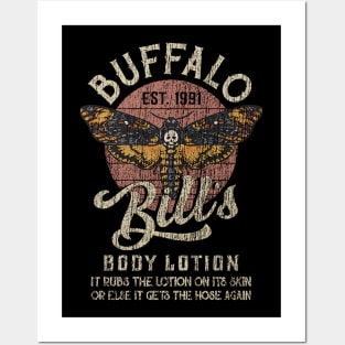 bufallo bills body lotion vintage distressed Posters and Art